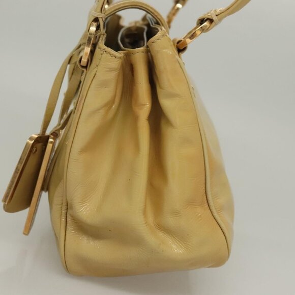 LOUIS VUITTON Cruise line Sac Bicolor Hand Bag Enamel Yellow - Picture 10 of 15